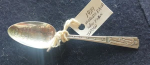 Vintage 1939 New York World's Fair Theme Silverplate Spoon - Picture 1 of 9