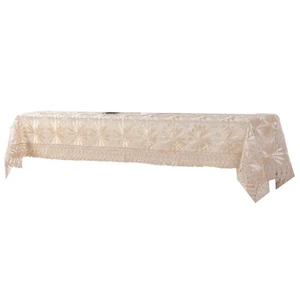 Beautiful Floral Embroidery Lace Tablecloth for Dining and Entertaining - Picture 1 of 24