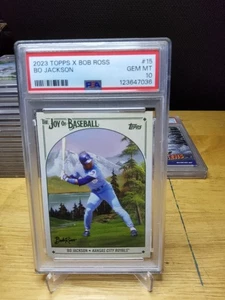 Topps Bob Ross Bo Jackson 2023 PSA 10 - Imagen 1 de 2