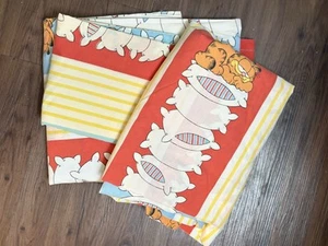 SET LENZUOLA COMPLETE GARFIELD 1978 3 pezzi federa usa raro - Foto 1 di 15