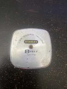 Vintage Stanley Life Guard Yellow 8' MYT8 Mylar Clad Tape Measure Made in USA. - Picture 1 of 5