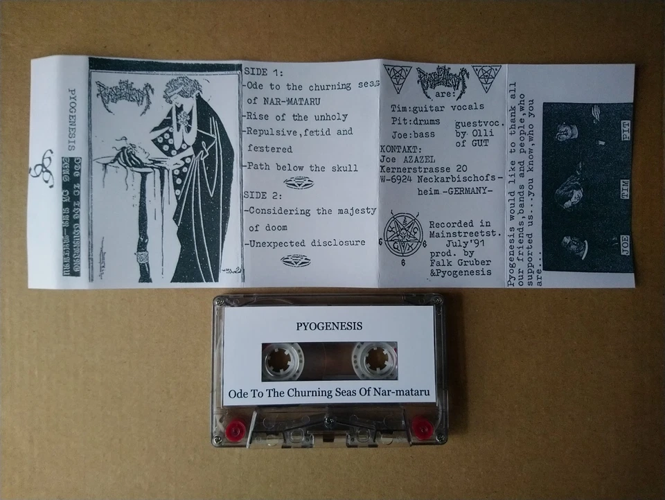 PYOGENESIS Ode To The Churning Seas Of Nar-mataru Tape, Mangled Torsos Blood Gut - Image 1 of 1