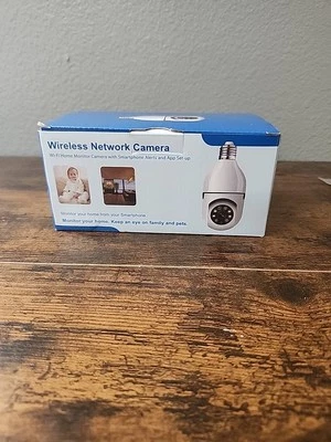 1080P Light Bulb Security Camera with Motion-Activated LED Lights, 2.4Ghz Wifi - Image 1 of 4