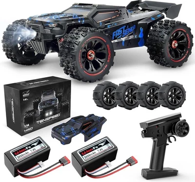 1/14 Brushless RC Cars for Adults Fast 60+ mph, RC Trucks 4x4 Offroad - Image 1 of 4
