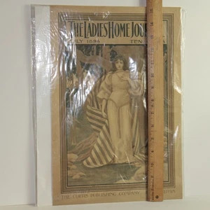 Ladies Home Journal June 1896 – Maxfield Parrish Magazine Cover Original Antique - Imagen 1 de 4