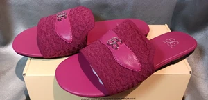 Cosy Island Hot Pink Slide Sandalen 8 Neu im Karton Komfort Slipper Sommerschuhe - Bild 1 von 5