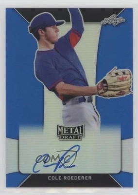 2018 Leaf Metal Draft Blue /35 Cole Roederer #BA-CR1 Auto - Image 1 of 2