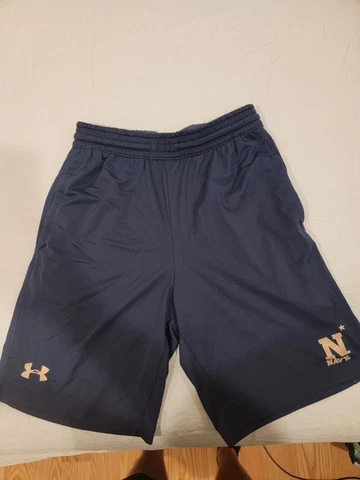 Under Armour Navy Midshipmen Shorts Mens Small Cover