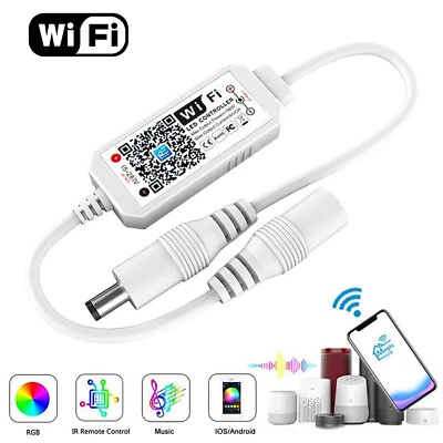 Home WiFi RGB LED Strip Light Controller for Google Alexa Home APP Control - Image 1 of 4