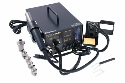 Aoyue Int968a+ Hot 3 IN 1 SMD Rework Station Lötrauchabsaugung 550W - Image 1 of 4
