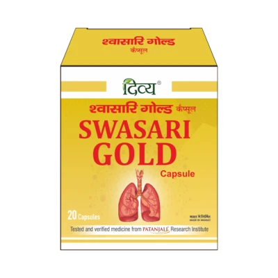 SWASARI Gold Capsules (20 caps) Herbal Ayurvedic Respiratory Wellness - Image 1 of 3
