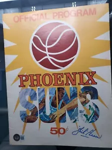 Chick Hearn firmado 1968 programa Phoenix vs Lakers anunciador certificado Beckett - Imagen 1 de 5