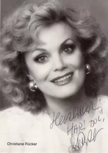 Christiane Rücker - original signierte Autogrammkarte - Bild 1 von 1