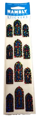 Hambly Studios Prismatic Sticker Stained Glass Window 1 Sheet NIP Church Sealed