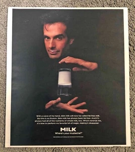 Hai del latte? 1997 Stampa vintage annuncio - David Copperfield - Foto 1 di 1