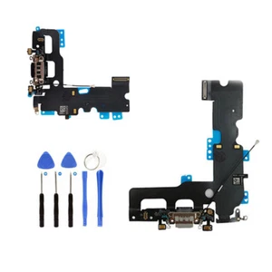 For iPhone 7 7+ Charger Charging Port Dock Connector Audio Jack + Mic Flex Cable - Picture 1 of 10