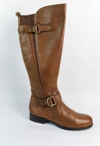 Naturalizer Brown Leather Knee High Boots Uk 3 - Picture 1 of 3