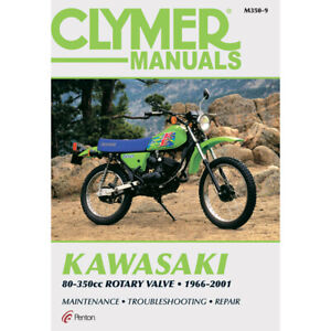 Clymer M350-9 Service Shop Repair Manual Kawasaki 80-3500cc Rotary Valve 96-01