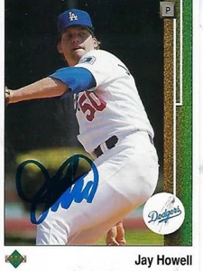 Cubierta superior firmada por Jay Howell 1989 #610 - Los Angeles Dodgers - Imagen 1 de 1