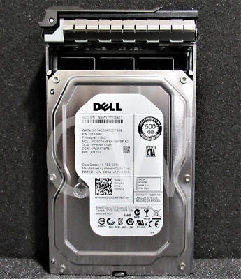 1KWKJ Dell WD5003ABYX 500GB 7.2K RPM 3Gb/s 3.5" SATA HDD Hard Drive - Image 1 of 2