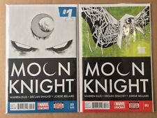 Moon Knight #1 (2nd print) + #3 (1st print) Marvel comics 2014 1st app Mr Knight