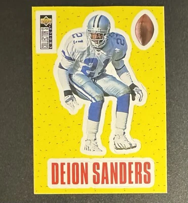 Deion Sanders 1996 Collector’s Choice Play Action Stick-Um’s #S8 Dallas Cowboys - Image 1 of 2