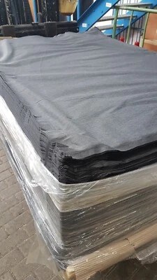 MARKENLOS Baumwollnessel Nessel Stoff schwarz-grau 10m x 3m Schleiernessel ohne B1
