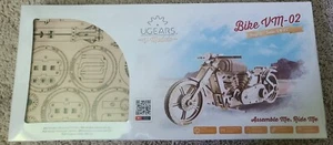 Ugears Bike Motorcycle VM-02 Mechanical Wooden Model -3D puzzle, Self Assembling - Picture 1 of 5