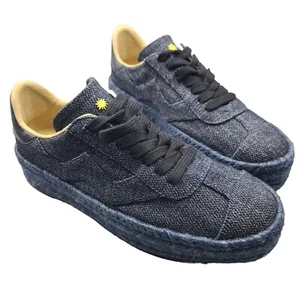 Stuart Weitzman Daryl Platform Espadrille Canvas Sneakers Indigo sz 8.5 new - Picture 1 of 9