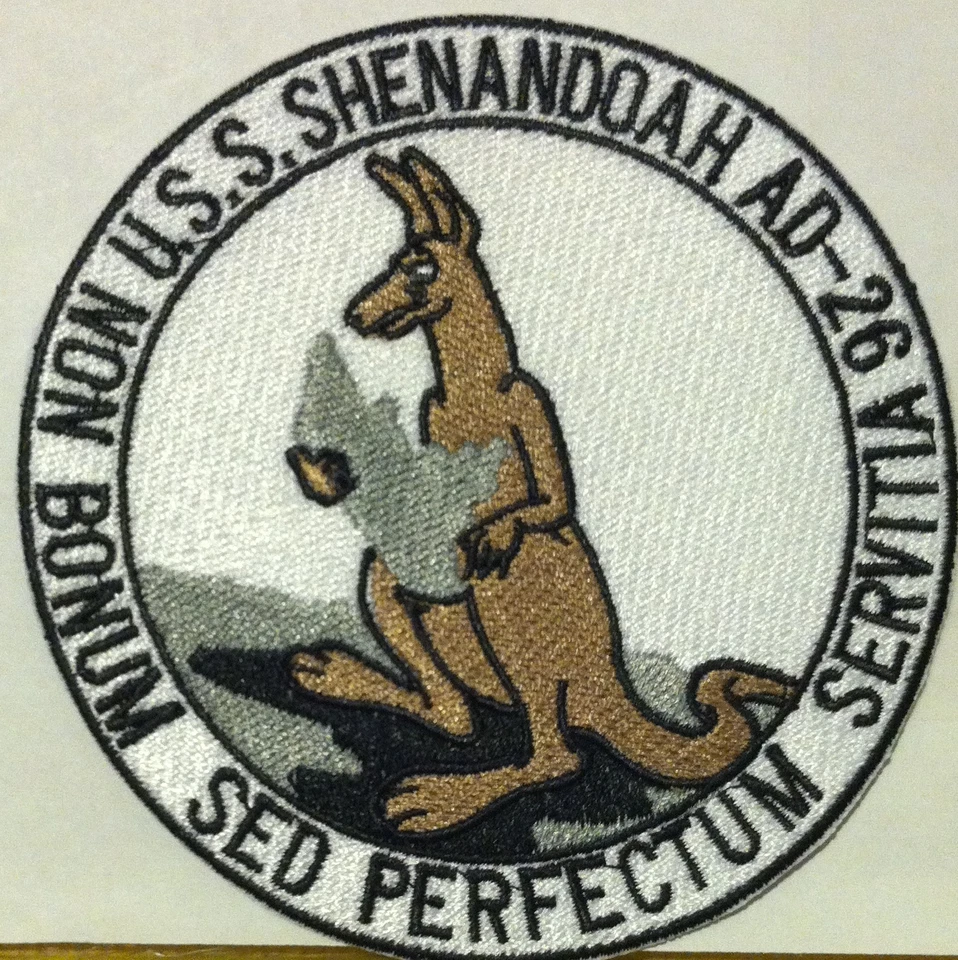 USS SHENANDOAH AD-26 Naval Destroyer Patch With Hook Adhesive Fastener  - Image 1 of 1