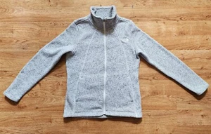 The North Face Jacket Women's Size M Gray Fleece Lined Zip up Outdoors Packable - Picture 1 of 9