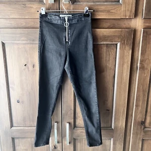 Top Shop Moto - schwarze Joni Ankle Jeans Gr. 26 - Bild 1 von 16