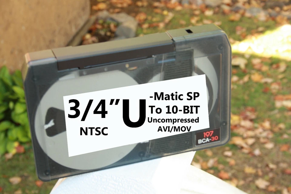 3/4" U-Matic SP To 10-BIT AVI Video Tape Digitizing Sony File Transfer SERVICE  - Image 1 of 1