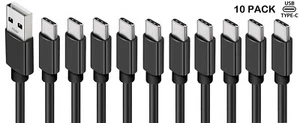 10x3Ft Type C USB C Cable Fast Charging Quick Charger Cord for Samsung S10 S8  - Picture 1 of 6