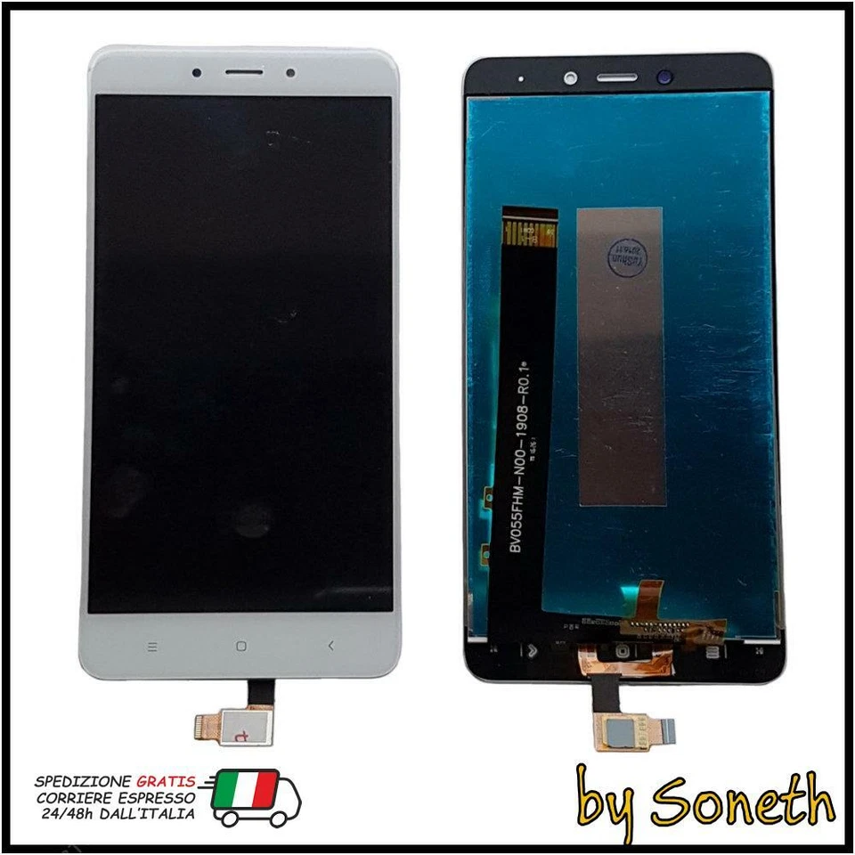 TOUCH SCREEN LCD DISPLAY PER XIAOMI REDMI NOTE 4 2016050 2016051 2016100 BIANCO - Immagine 1 di 1
