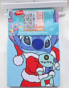 Disney Santa Stitch \ Weihnachtsbaum Duschvorhang - NEU - Bild 1 von 4