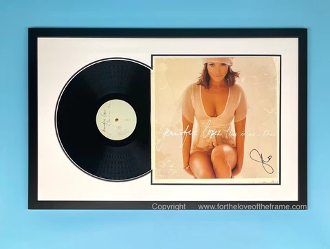 Jennifer Lopez Signed Autograph J Lo This Is Me...Then Vinyl Record Album Framed Cover