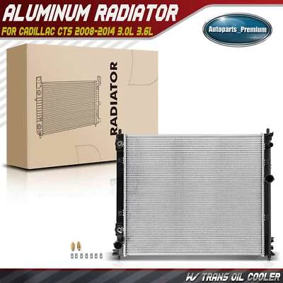 Radiador con enfriador de aceite de transmisión para Cadillac CTS 2008-2013 V6 3,0 L 3,6 L Foto 1 de 4