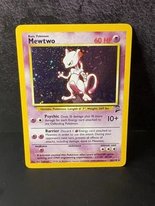 Mewtwo 10/102 Holo Rare Vintage Pokemon Card, 1999 Base Set English NM - Picture 1 of 2
