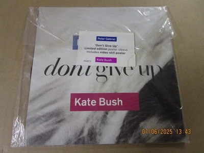 PETER GABRIEL KATE BUSH Don't Give Up UK Poster Sleeve 7" 45 Used! 1986 Charisma - Image 1 of 4