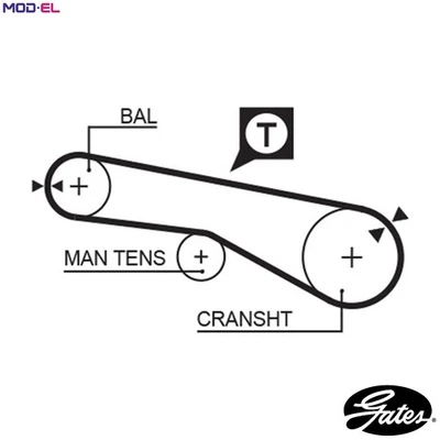 TIMING BELT 5257XS FOR HYUNDAI SONATA/III/Mk/� LANTRA SONICA BIMANTARA  KIA - Image 1 of 4