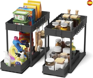 Meltrck 2 Paquete Organizador Cocina 2 Niveles para Debajo del Fregadero - - Imagen 1 de 6
