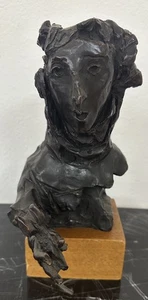 Escultura de bronce de David Aronson, mujer con violín, edición limitada - Imagen 1 de 3