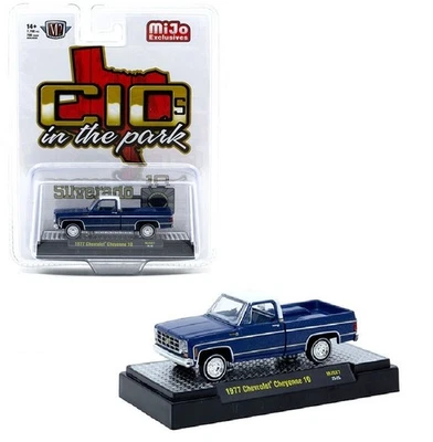 M2 Machines 1:64 1977 Chevrolet Cheyenne 10 Blue C10s In The Park 31500-MJS87-P5 - Image 1 of 4