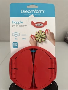 NEW Dreamfarm Flapple Fold Flat Apple Slicer Red Ultra sharp - Picture 1 of 4