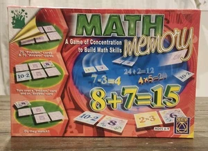 Math Memory Game 1997 Addition Subtraction Multiplication Homeschool Educational - Picture 1 of 5