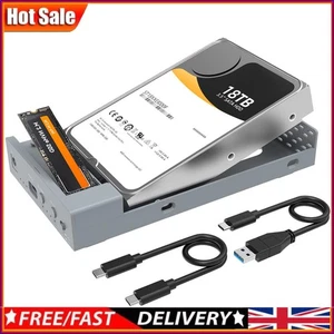 Dual Bay Enclosure USB-C 10Gbps NVME Cloner Dock External Hard Drive Duplicator - Afbeelding 1 van 13