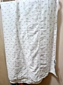 Charisma Wrinkleshield White Black Dots King Cotton Flat Sheet Wrinkle Shield - Picture 1 of 4