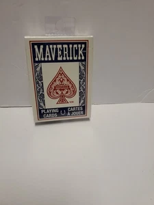 NEW SEALED Maverick Standard Poker Deck (Blue), US Playing Card Company - Picture 1 of 4