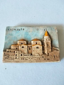 MAGNETE CALAMITA RESINA SOUVENIR FRIDGE MAGNETE REGALBUTO ENNA SICILIA - Imagen 1 de 1